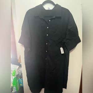 NWT-Old Navy poplin shirt dress